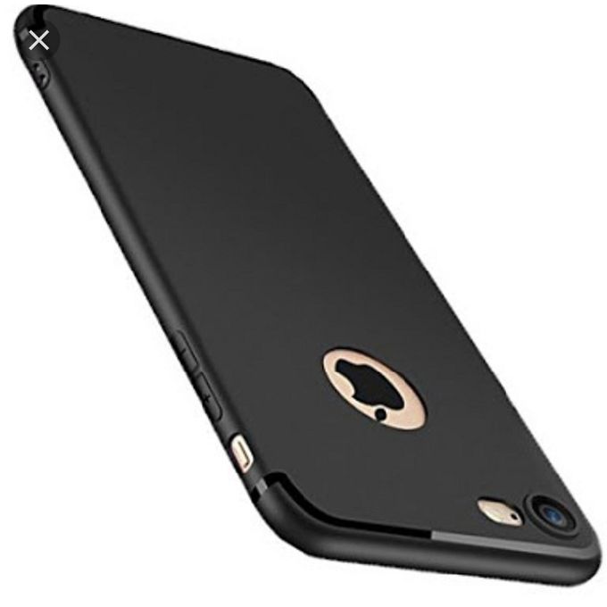 new ultra slim matte soft tpu iphone 7 case with dust plug black