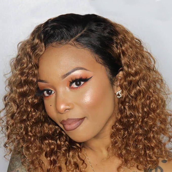 Lace closure easy to maintain water wave wig _1/30
