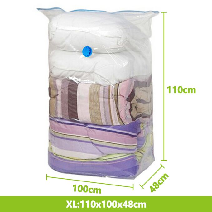 1pc Vacuum Storage Bags, Save Storage Space Bedroom Organization Quilts  Blankets Clothes Storage Vacuum Seal Bags With Travel Hand Pump