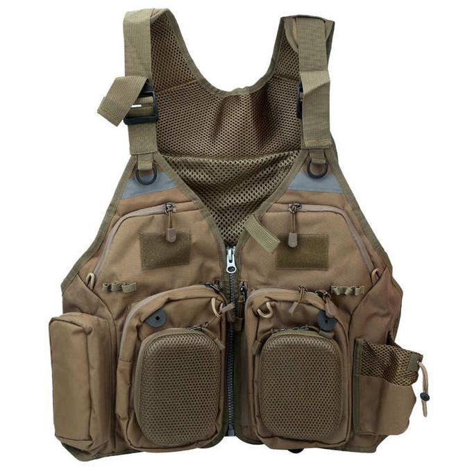 Fishing Vest Backpack Adjustable Breathable Outdoor Fishing Vest