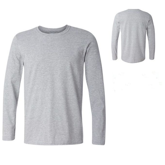 Fashion Grey Long sleeve t shirt @ Best Price Online | Jumia Kenya