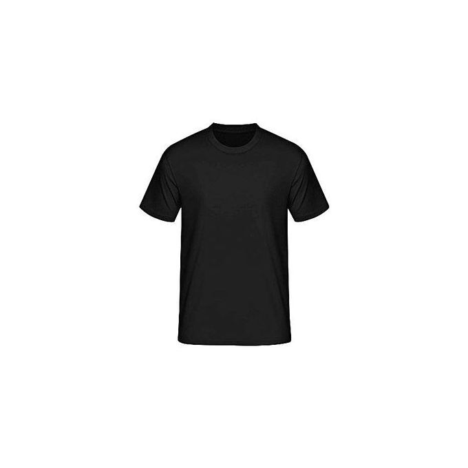 Fashion Black Plain Cotton T-shirt(heavyweight) @ Best Price Online ...