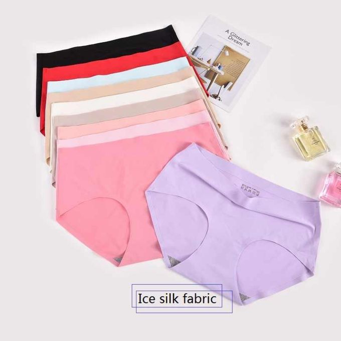 Fashion 4Pcs Ice Silk Seamless Comfy Panties @ Best Price Online ...