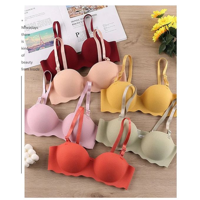 Generic Women Wirefree Seamless Thin 3/4 Cup Pushup Detachable Strap Bra,  Size: 75B (Flesh Color) price from jumia in Kenya - Yaoota!