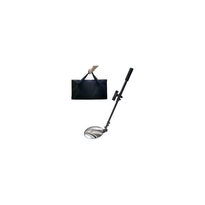 Under Vehicle Inspection Mirror With Light & Telescoping Pole - Extends To 4ft For Security Checks Under Cars & Trucks
