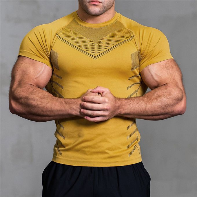 Yellow muscle shirt new arrivals