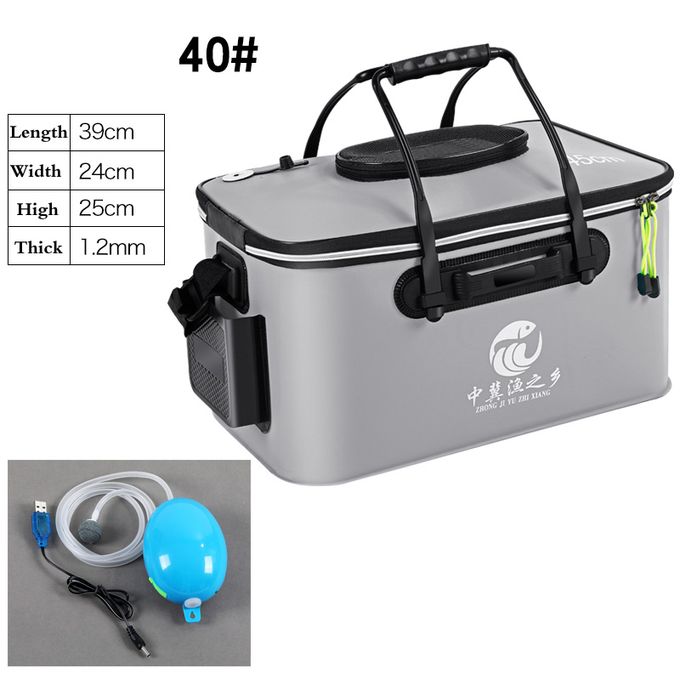 Generic Upgrade Fishing Bag Folding EVA Fishing Bucket Live Fish Box @ Best  Price Online