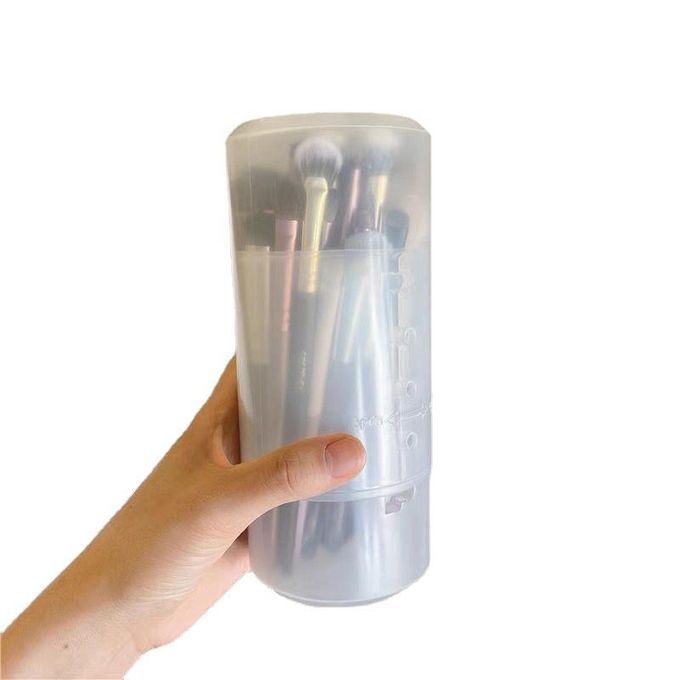 Transparent Adjustable Height PVC Makeup Brush Holder Display