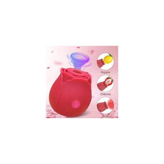 Generic Portable Rose Sucking Vibrator Strong Shock Teasing