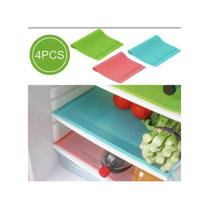 4pcs Waterproof Eva Refrigerator Mat, Simple & Oil-proof Anti-skid Fridge  Liner For Kitchen