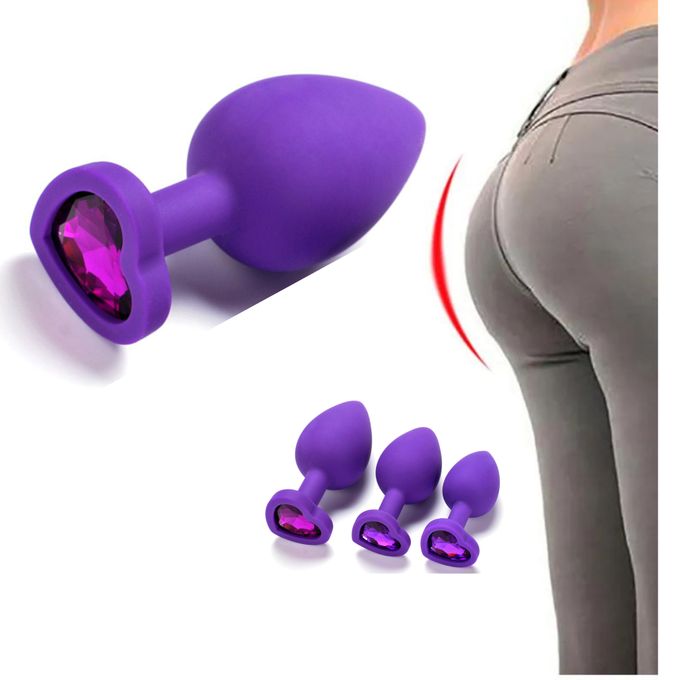 BDSM butt plug silicone sex toys butt plug anal silicone plug princess plug  anal fetish mature bdsm ddlg -  Portugal