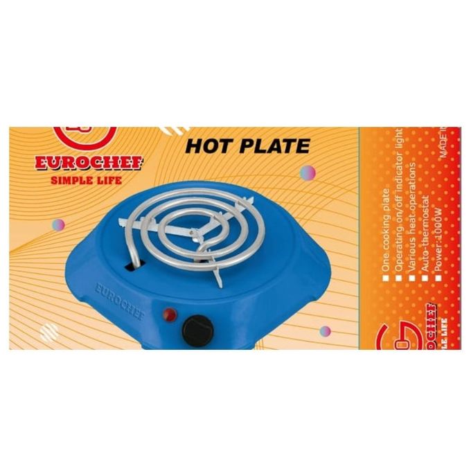 Eurochef Portable Electric Single Coil Cooker Hotplate Burner 1000W
