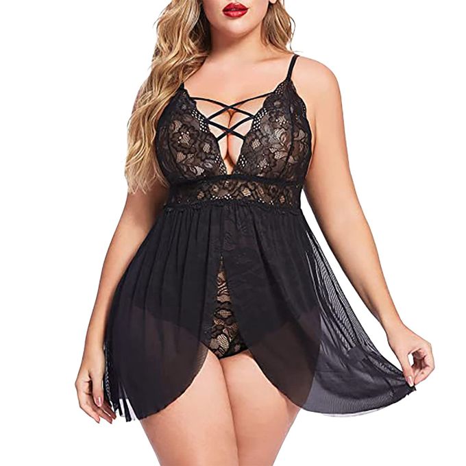 Plus Size 3XL-5XL Women's Sexy Lingerie - Lace Dress Underwear - Sleep –  Deals DejaVu