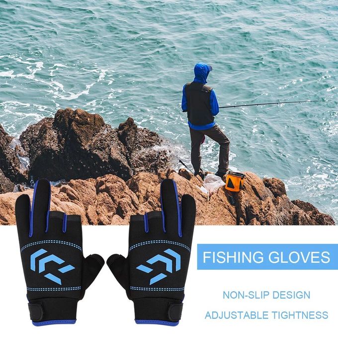 Generic 1 Pair Winter Fishing Gloves Men Women Outdoor Fis @ Best Price  Online