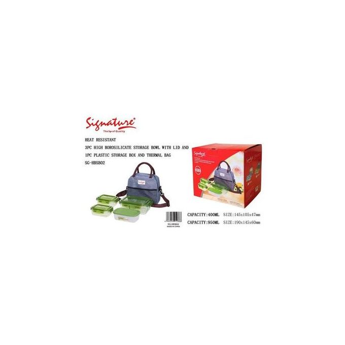 product_image_name-Signature-Heat Resistant 4pcs Lunchbox & Bag-1