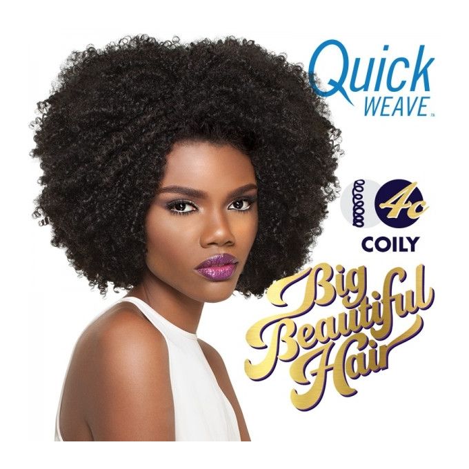Outre Big Beautiful Hair Half Wig Quick Weave 4c Coily Colour