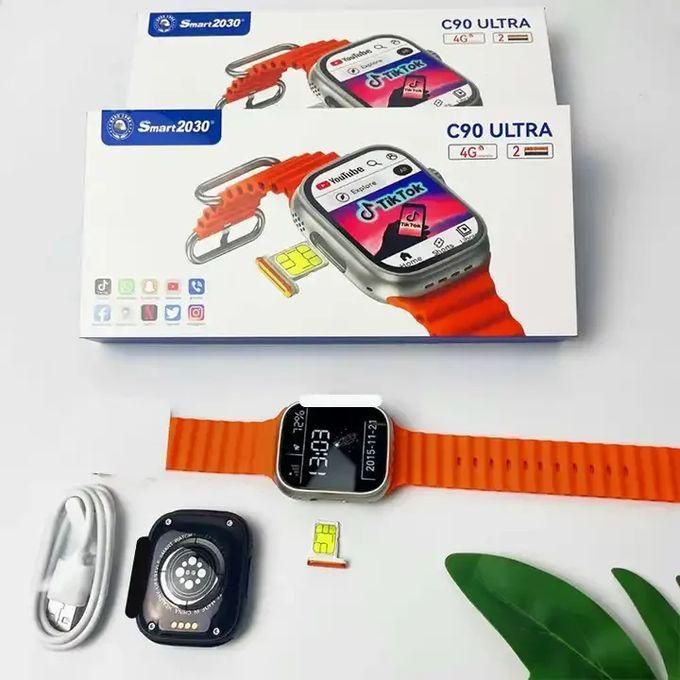 product_image_name-SmartBerry-C90 ULTRA 2 Watch Dual Camera 4G SIM With Phone Call, WIFI, GPS, Video, Ultra Smartwatch.-3