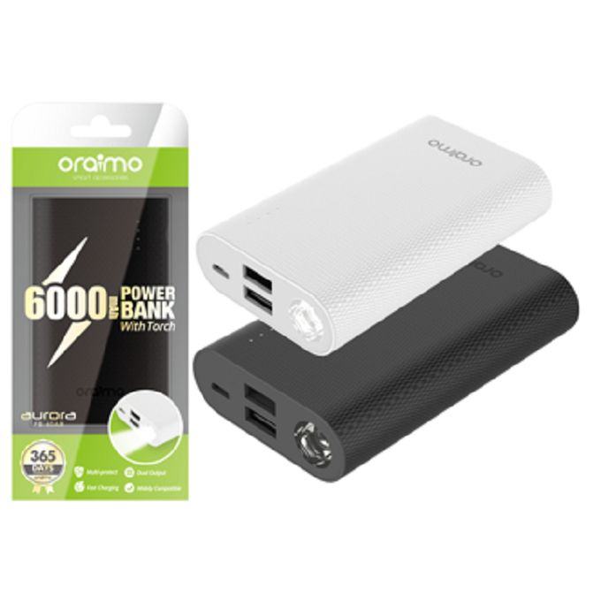 Oraimo Pb 60ar 6000mah Powerbank White Best Price Online Jumia Kenya