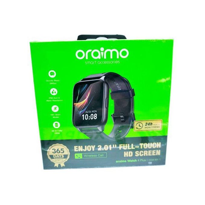 product_image_name-Oraimo-Watch 4 Plus BT Call 2.01'' HD Large Screen Smart Watch-2