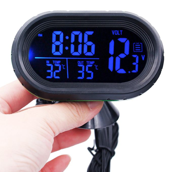 DC12V 24V Digital Meter -20~+100 Degrees Celsius Thermometer Dual display  Temperature Meter for Car/