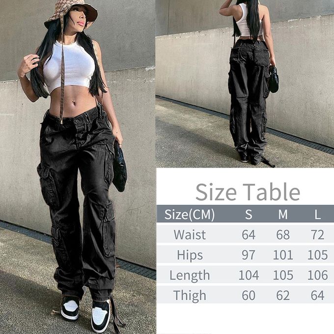 Women's Pants Y2k Cargo Gothic Baggy High Kenya