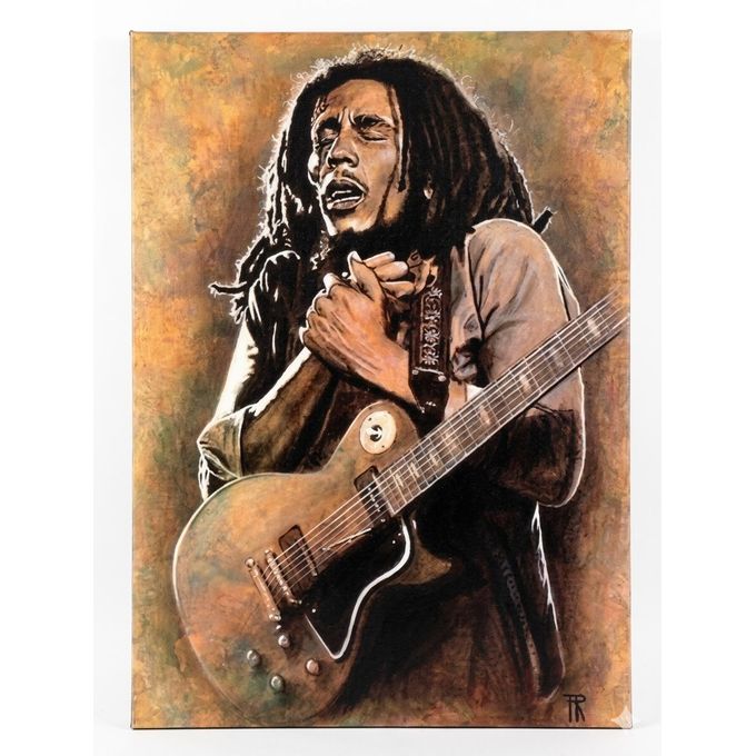 Generic Bob Marley Iconic Musical Legend Canvas Art- framed