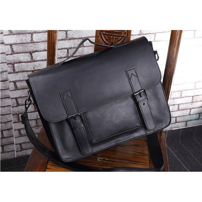 Fashion Men's waterproof laptop bag Leather business briefcase @ Best ...