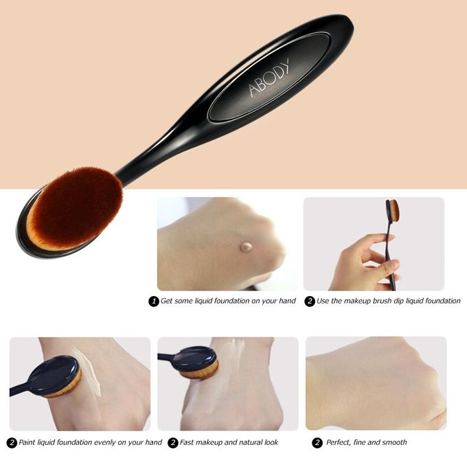 1pc Abody Oval Makeup Brush Cosmetic Foundation Cream Big Size