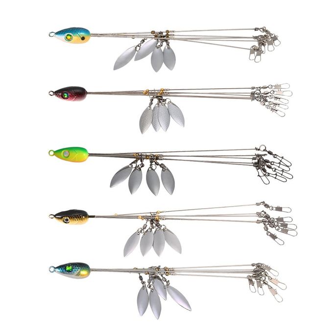 5 Arms Alabama Umbrella Rig Fishing Ultralight Tripod Bass Lures