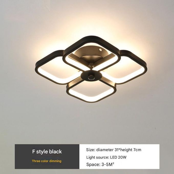 Generic LED flower-shaped ceiling light, recessed ceiling