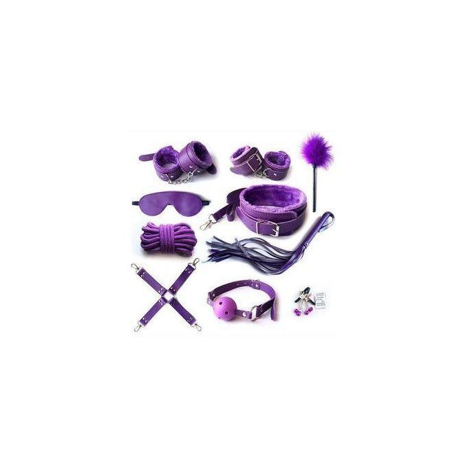 Generic 10pcs Pack Bondage Restraints BDSM Adult Sex Toys