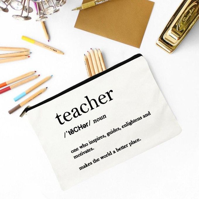 Teacher Survival Kit Makeup Bag Pencil Pouch Preschool Elementary