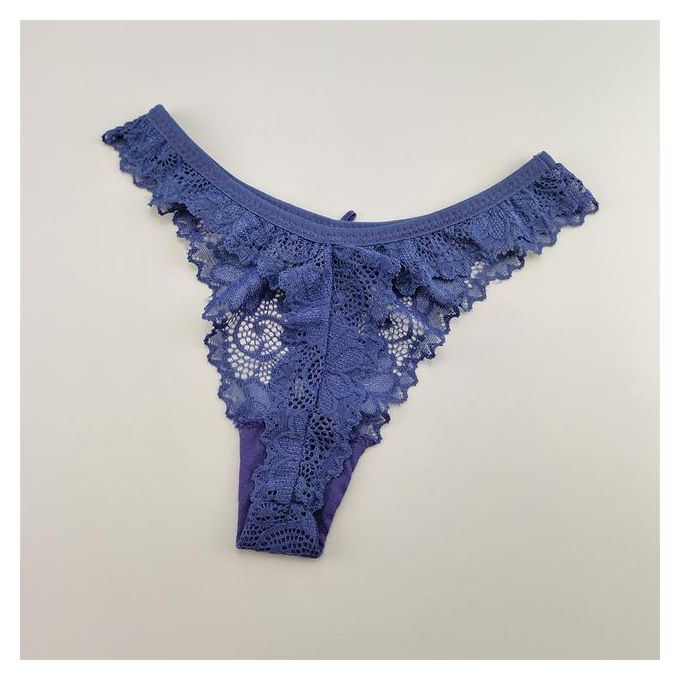 Noarlalf Womens Underwear Thongs for Women Panties for Women Solid V-String  Thong Panty, Women's Sexy Lingerie Light Blue M 
