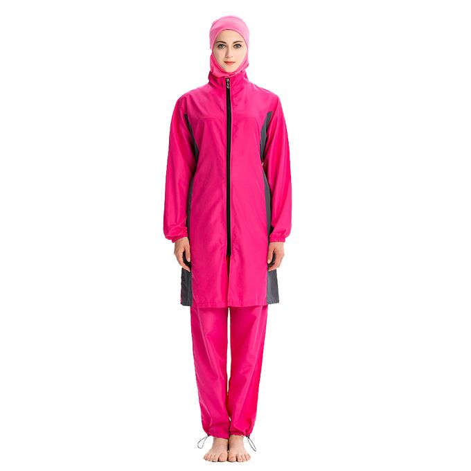 Women's Muslim Traditional Fashion Full Cover Swimwear Swimsuit Beach Bathing  Suit Burkinis for Muslim Girls