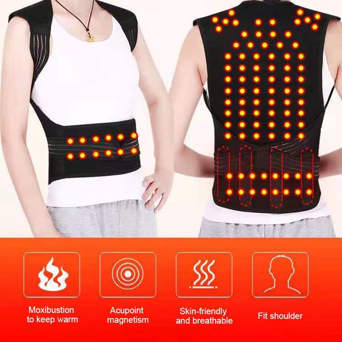 Tourmaline Self-heating Magnetic Therapy Waist Back Shoulder