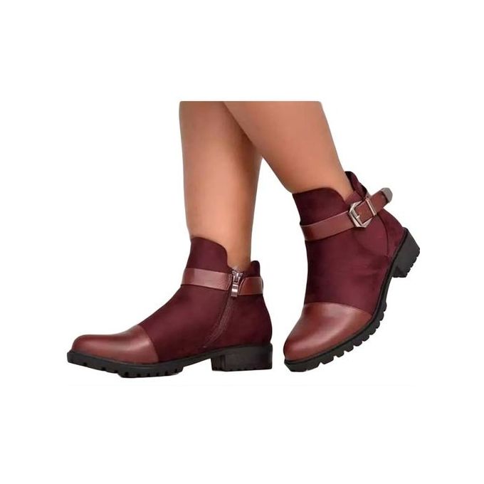 Fashion Maroon Casual Ladies Boots @ Best Price Online