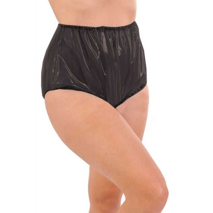 Clear PVC Panties Adult Shorts Oversized Man Male Lingerie Transpartent PVC  Underwear Lingerie,Black,5XL