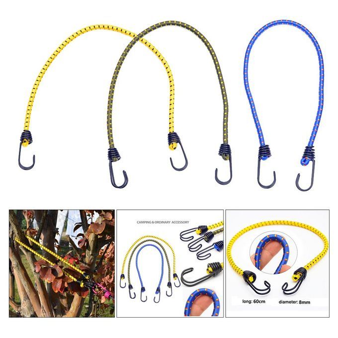 Generic 2xElastic Bungee Cord With Hook Heavy Duty Luggage @ Best Price  Online