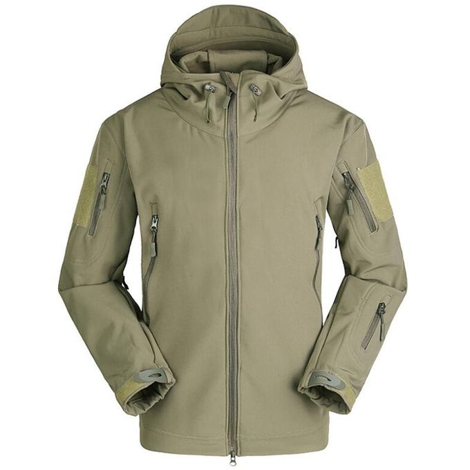 Generic Tactical Jacket Men Outdoor Military Camouflage Waterproof Soft  Shell Jackets Mens Winter Warm Fleece Flight Coats Hunt Clothes @ Best  Price Online