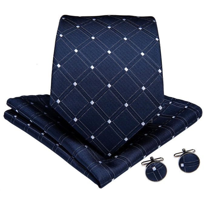 product_image_name-Fashion-Navy Blue Tie With White Dots-1
