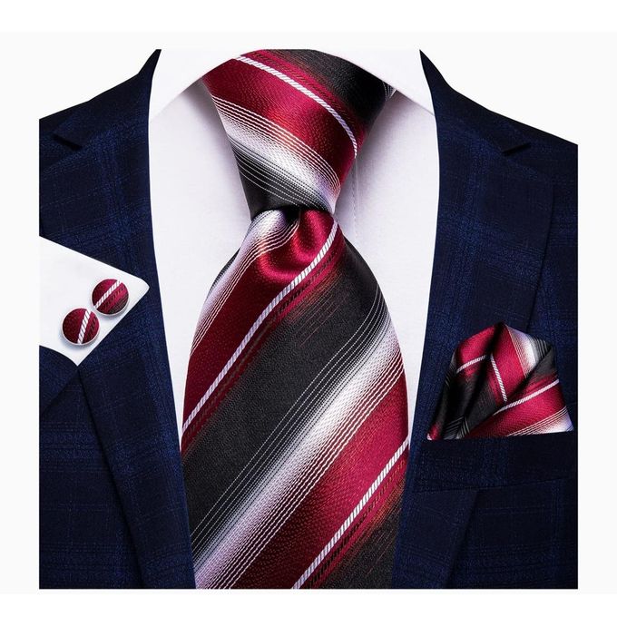 product_image_name-Fashion-Black,red and white striped necktie-1