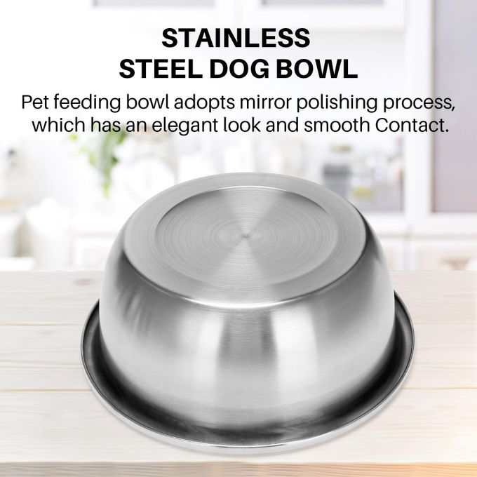 Stainless Steel Large Dog Bowl, 176oz High Capacity Dog Food Bowls for Large  Dogs (2 Pack) 