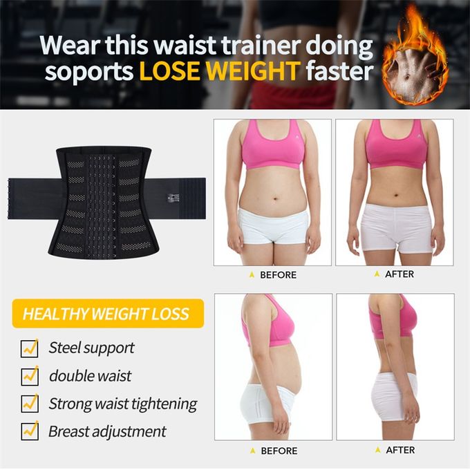 Miiow Waist Trainer Corset Women Binders Shapers Tummy Wrap Body