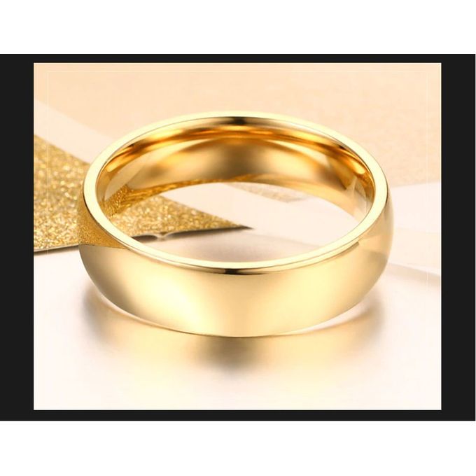 Fashion Titanium Gold Wedding Ring Best Price Online Jumia Kenya