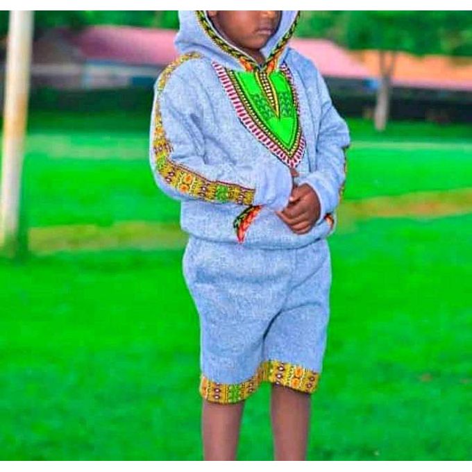 Fashion Kids Ankara Hoodie And Matching Short Best Price Online