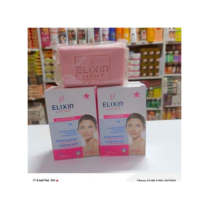 elixir light glutathione soap Shower Gel 500ml / 16.9oz  usbeautybazaar ELIXIR LIGHT glutathion savon clarifiant