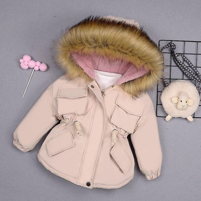 Jean jacket with fur for toddlers online