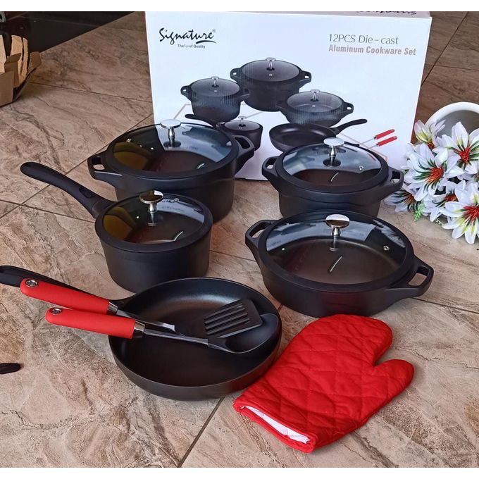 product_image_name-Signature-12pcs Die Cast Cookware Set-1