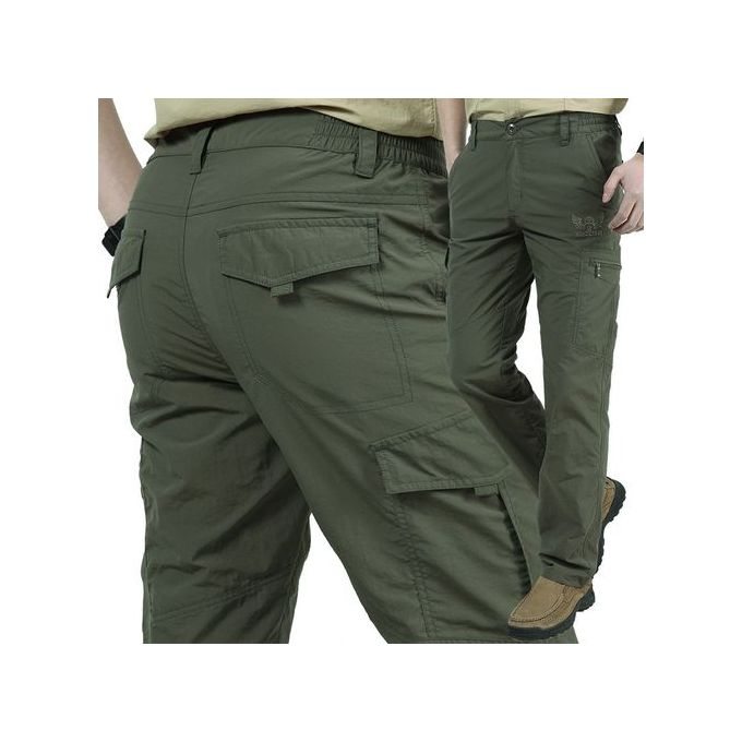 Fashion (Army Green)High Quality City Cargo Pants Men Waterproof Work Cargo  Long Pants With Pockets Loose Trousers Many Pockets S-3XL ACU @ Best Price  Online