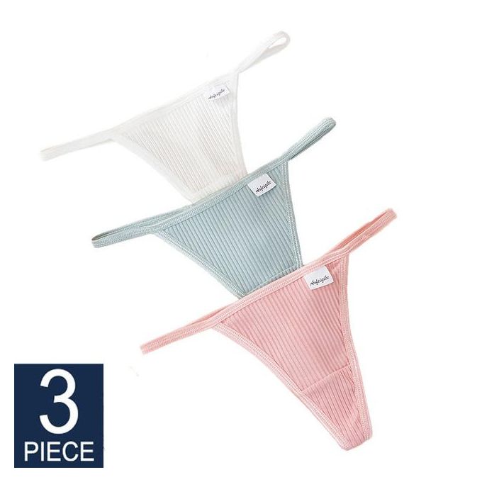 4PCS Women Cotton Panties Low Waist G-String Thongs FINETOO Sexy T-Back  Underwear 9 Solid Colors Breathable Intimates Lingerie - AliExpress